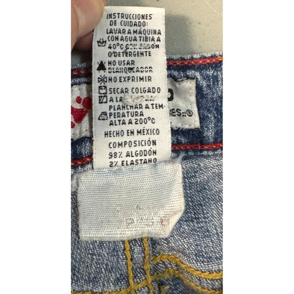 Non Stop Womens Mid-Rise Cuffed Denim Capris Size 9 Jonstop Brand Stretchy Blend - Picture 5 of 11